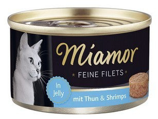 MIAMOR KOT pusz.100g FILETS TUŃCZYK  KREWETKI w galaretce /24