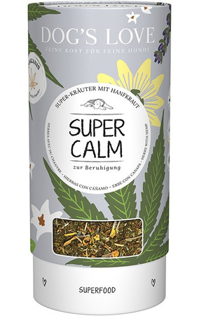 DOG'S LOVE Super Calm - zioła uspokajające dla psa z konopiami (70g)