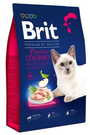 BRIT PREMIUM BY NATURE KOT 300g CHICKEN   STERILIZED /10