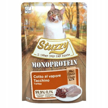 STUZZY KOT sasz.85g MONOPROTEIN INDYK  /16