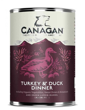 CANAGAN PIES pusz.400g TURKEY&DUCK  DINNER /6