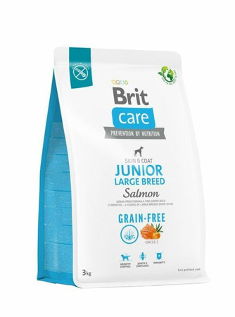 BRIT CARE PIES 3kg JUNIOR LARGE SALMON    GRAIN-FREE*