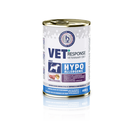 Karma mokra dla psa VET RESPONSE VETERINARY DIET HYPOALLERGENIC wieprzowina puszka 400 g