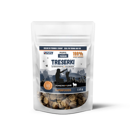 Treserki dla psa PUPIL Premium All Breeds jagnięcina 110g