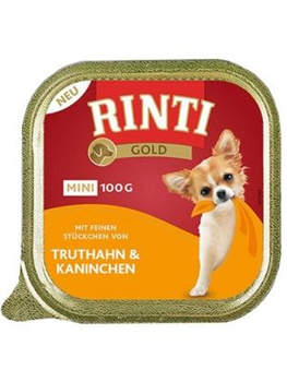 RINTI GOLD tacka 100g MINI INDYK KRÓLIK  /16