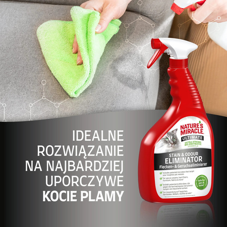 Natures Miracle Płyn do usuwania plam i zapachów kot ULTIMATE 946ml