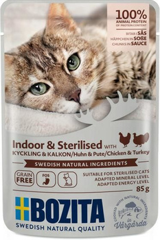 Bozita Pouch Indoor&sterilised CiS        Chicken & Turkey 85g /12 3640