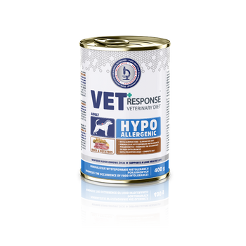 Karma mokra dla psa VET RESPONSE VETERINARY DIET HYPOALLERGENIC kaczka puszka 400 g