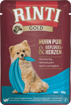 RINTI GOLD sasz.100g KURCZAK SERCA        DROBIOWE  /10