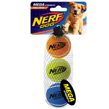 NerfDog Piłki tenisowe NERF, 5.1 cm , 3 SZT/OPAK