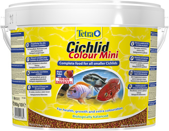 TETRA Cichlid Colour Mini Pellets 10 L - wiaderko