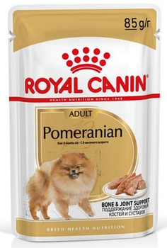 Royal Canin Pomeranian Adult karma mokra dla psów dorosłych rasy szpic miniaturowy, pasztet saszetka 85g