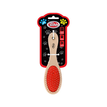 PET NOVA GRO-DOUBLEBRUSH-M szczotka drewniana dwustronna