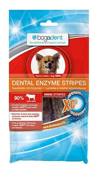 BOGADENT DENTAL ENZYME STRIPES MINI Przysmak p/osadom - paski do żucia dla psa 100g