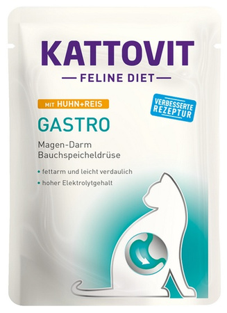 KATTOVIT sasz.85g GASTRO KURCZAK RYŻ /24