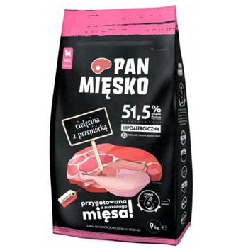 Pan Mięsko Karma cielęcina z przepiórką chrupki XS dla szczeniąt 20kg