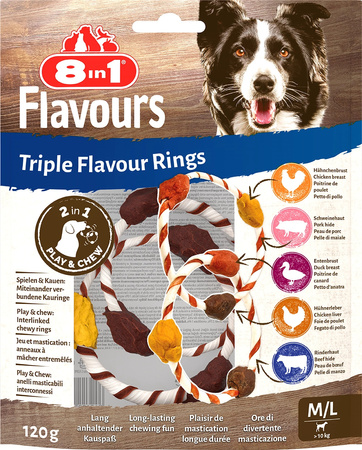 8in1 Przysmak FLAVOURS Triple Flavour Rings M/L