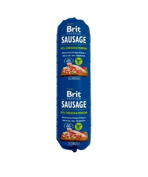 BRIT PREMIUM SASUAGE 800g CHICKEN&  VENISON/12