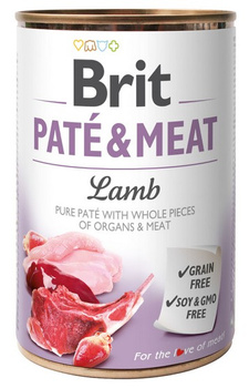 BRIT puszka 400g PATE&MEAT LAMB /6