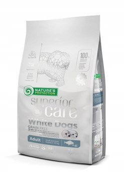 NATURES PROTECTION PIES 1,5kg SUPERIOR  CARE WHITE DOG ADULT SMALL WHITE FISH