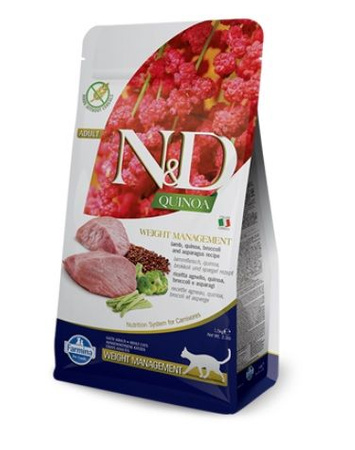 Farmina ND Cat Quinoa Weight Management Lamb and Broccoli ADULT 300g