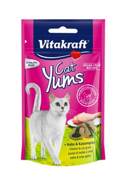 VITAKRAFT KOT 40g YUMS KURA Z KOCIĄ  TRAWĄ /9