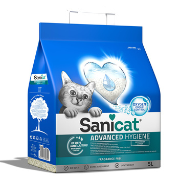 Sanicat Advanced Hygiene, żwirek, dla kotów, 5l, bezzapachowy