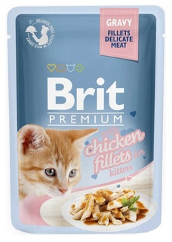 BRIT PREMIUM KOT sasz.85g sos  KITTEN   FILLET