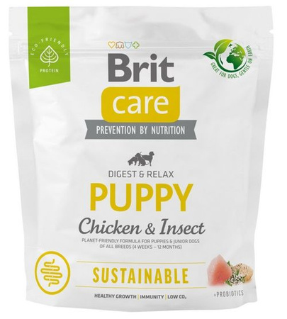 BRIT CARE PIES 1kg PUPPY CHICKEN &        INSECT SUSTAINABLE*