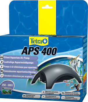 TETRA Aquarium Air Pumps APS 400 pompa napowietrz. czarna 250-600l dwa wyj.