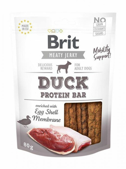 BRIT PIES 80g SNACK JERKY DUCK PROTEIN  BAR