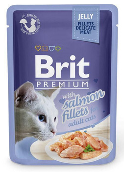 BRIT PREMIUM KOT sasz.85g żel SALMON  FILLET