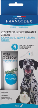 FRANCODEX PL Zestaw szczoteczka i pasta enzymatyczna do czyszczenia zębów