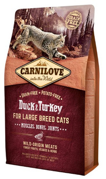 Carnilove Cat Duck & Turkey for Large Breed - kaczka i indyk 2kg