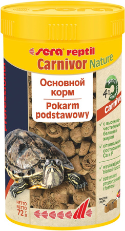 Reptil Professional Carnivor Nature 250 ml, granulat - gady, pokarm podstawowy