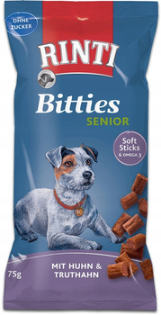 RINTI BITTIES SNACKS SENIOR 75g KURA /    INDYK  /16