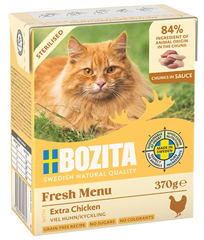 Bozita CiS Steriliesd Chunks in Sauce     with extra Chicken 370g /6 64923