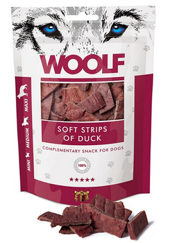 WOOLF przys.PIES 100g SOFT STRIPS DUCK