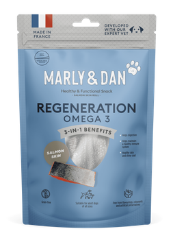 MARLY & DAN salmon skin roll REGENERATION Omega 3 przysmak dla psa 60g