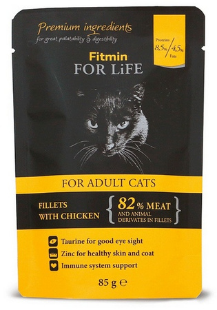 Fitmin Cat For Life Adult Chicken saszetka 85g