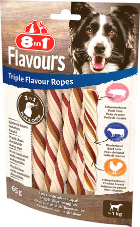 8in1 Przysmak FLAVOURS Triple Flavour Ropes