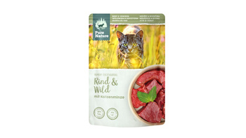 PURE NATURE CAT Rind Wild - wołowina z dziczyzną i kocimiętką dla dorosłych kotów (85g)