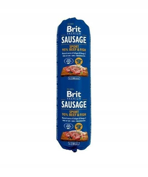 BRIT PREMIUM SAUSAGE 800g SPORT BEEF&  FISH /12