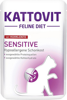 KATTOVIT sasz.85g SENSITIVE KURA KACZKA  /24