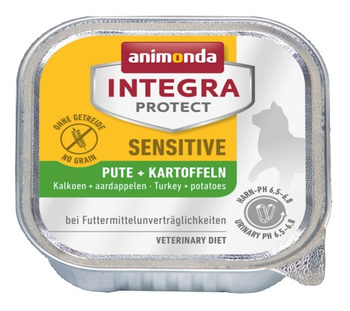 Animonda Integra Protect Sensitive dla kota - z indykiem i ziemniakami tacka 100g