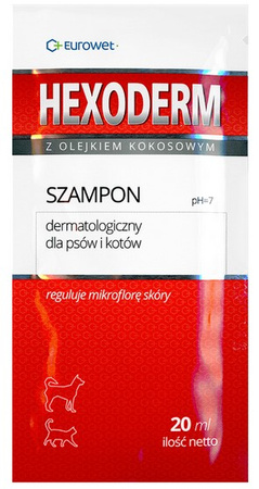 Hexoderm - szampon dermatologiczny saszetka 20ml - 1 sztuka