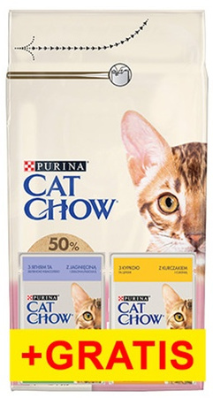 Purina Cat Chow Kitten z Kurczakiem 1,5kg + saszetki 2x85g gratis