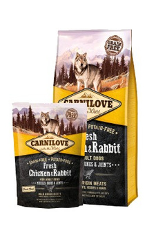 Carnilove Dog Fresh Chicken & Rabbit Adult - kurczak i królik 12kg