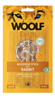 WOOLF EARTH NOOHIDE S STICK WITH RABBIT   90g