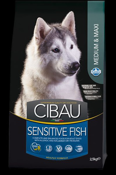 CIBAU Sensitive Fish Medium/Maxi 12kg + 2kg